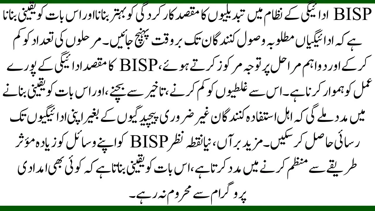BISP Announces New Payment Schedule for April 2025