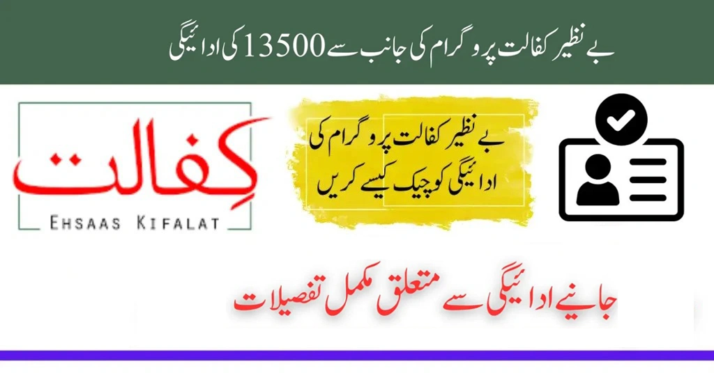 Check Benazir Kafalat 13,500 PKR Payment via CNIC Using Portal & SMS